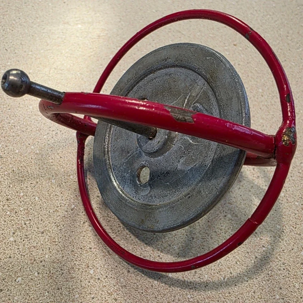 Vintage Tedco Original Gyroscope Science Physics Red, Top Toy